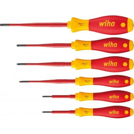 WIHA 36558 - Jeu de tournevis électriques SoftFinish® 1000V slimFix TORX® (6 pcs.)