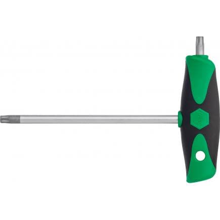 WIHA 26172 - Clé Allen à manche en T ComfortGrip TORX® avec lame latérale chrome mat