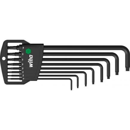 WIHA 32394 - Jeu de clés Allen dans un support Classic TORX® classique avec tête sphérique oxyde noire (9 pcs.)