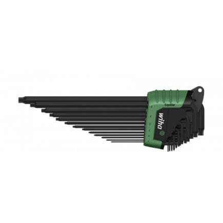 WIHA 36503 - Jeu de clés Allen dans support ErgoStar TORX® MagicSpring® oxyde noire (14 pcs.)