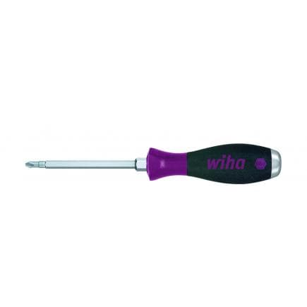 WIHA 29149 - Tournevis MicroFinish® Phillips avec lame hexagonale continue et cache-vis en acier robuste