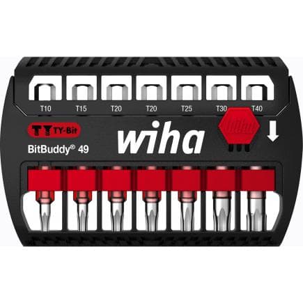 WIHA 42115 - Jeu d'embouts BitBuddy® TY 49 mm TORX® 1/4" (8 pcs.)