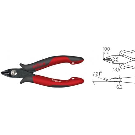 WIHA 26815 - Pince coupante Electronic à tête pointue large avec petite coupe