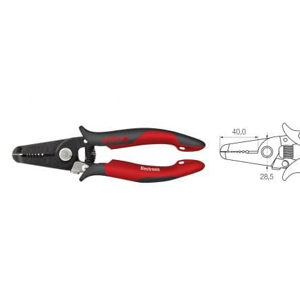 WIHA 33472 - Pince à dénuder Electronic avec dénudeurs 0,4-1,3 mm