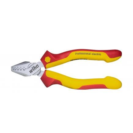 WIHA 35861 - Pince à sertir pour embouts de câbles Professional électrique 1000V