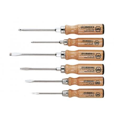 WIHA 07150 - Jeu de tournevis avec manche en bois (6 pcs.)