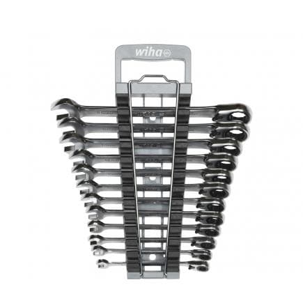 WIHA 44661 - Jeu de clés mixtes à cliquet avec support (13 pcs.)