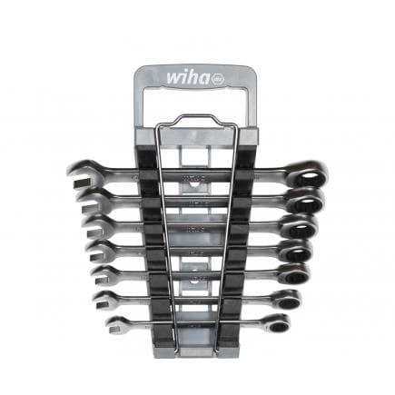 WIHA 44664 - Jeu de clés mixtes à cliquet avec support (8 pcs.)