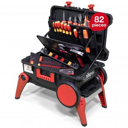WIHA 45734 - Mallette à outils XXL 4 pour électriciens (82 pcs.)