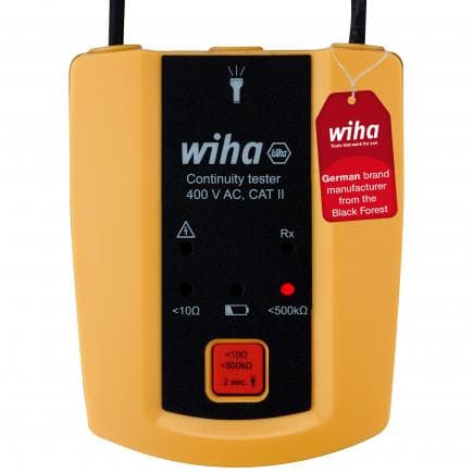 WIHA 45222 - Testeur de continuité avec son jusqu'à 400 V CA, CAT II
